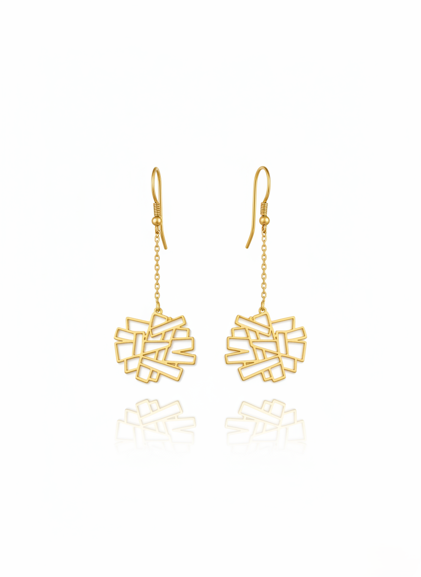 Blue Mirage Door Earrings