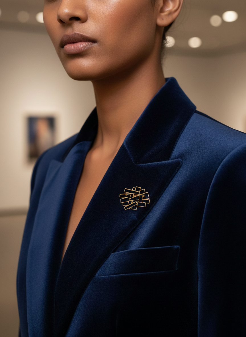 Blue Mirage Door Brooch