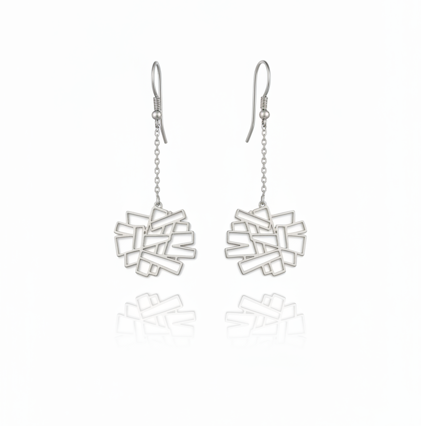 Blue Mirage Door Earrings