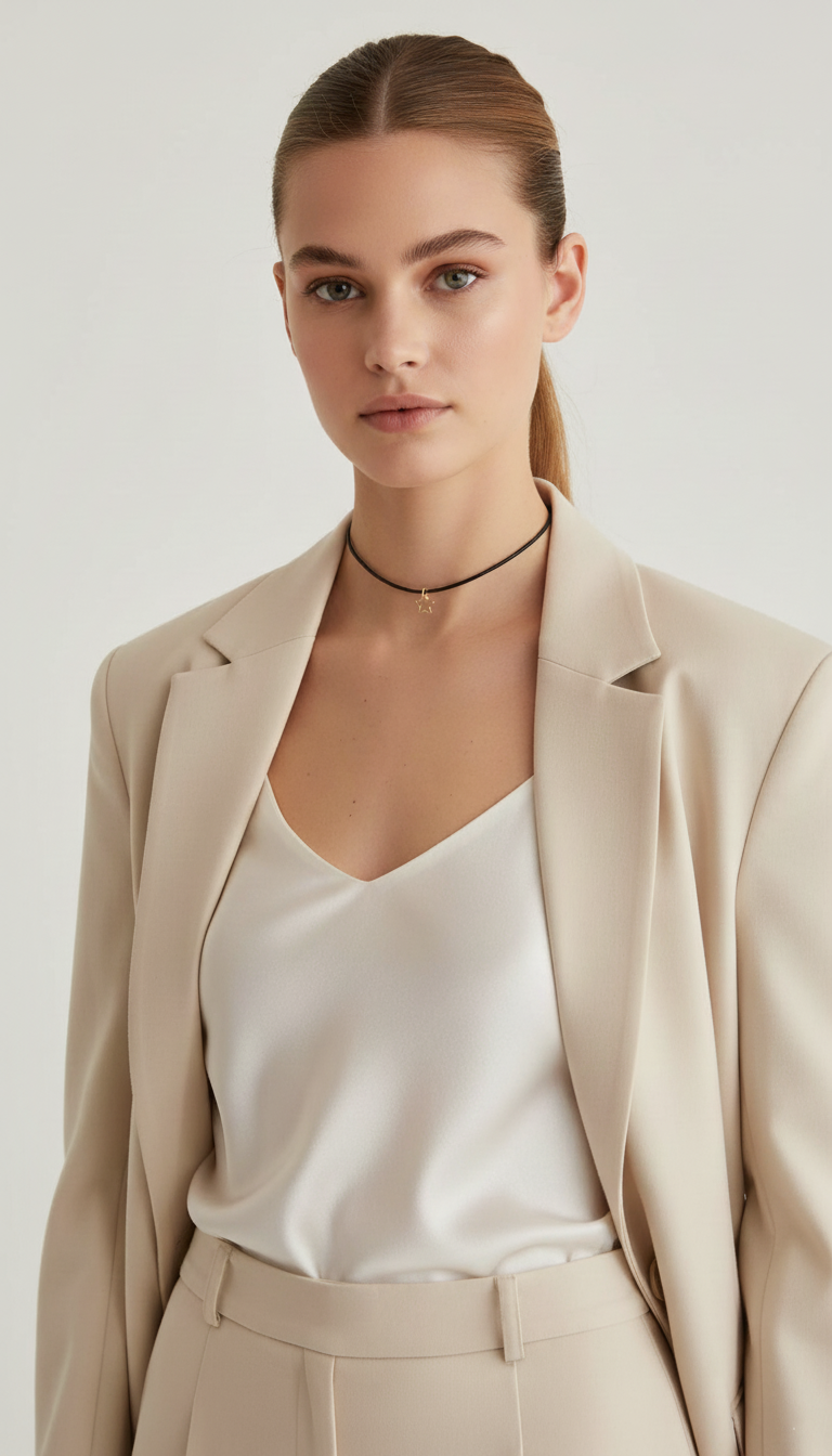 Stellar Leather Chocker Necklace