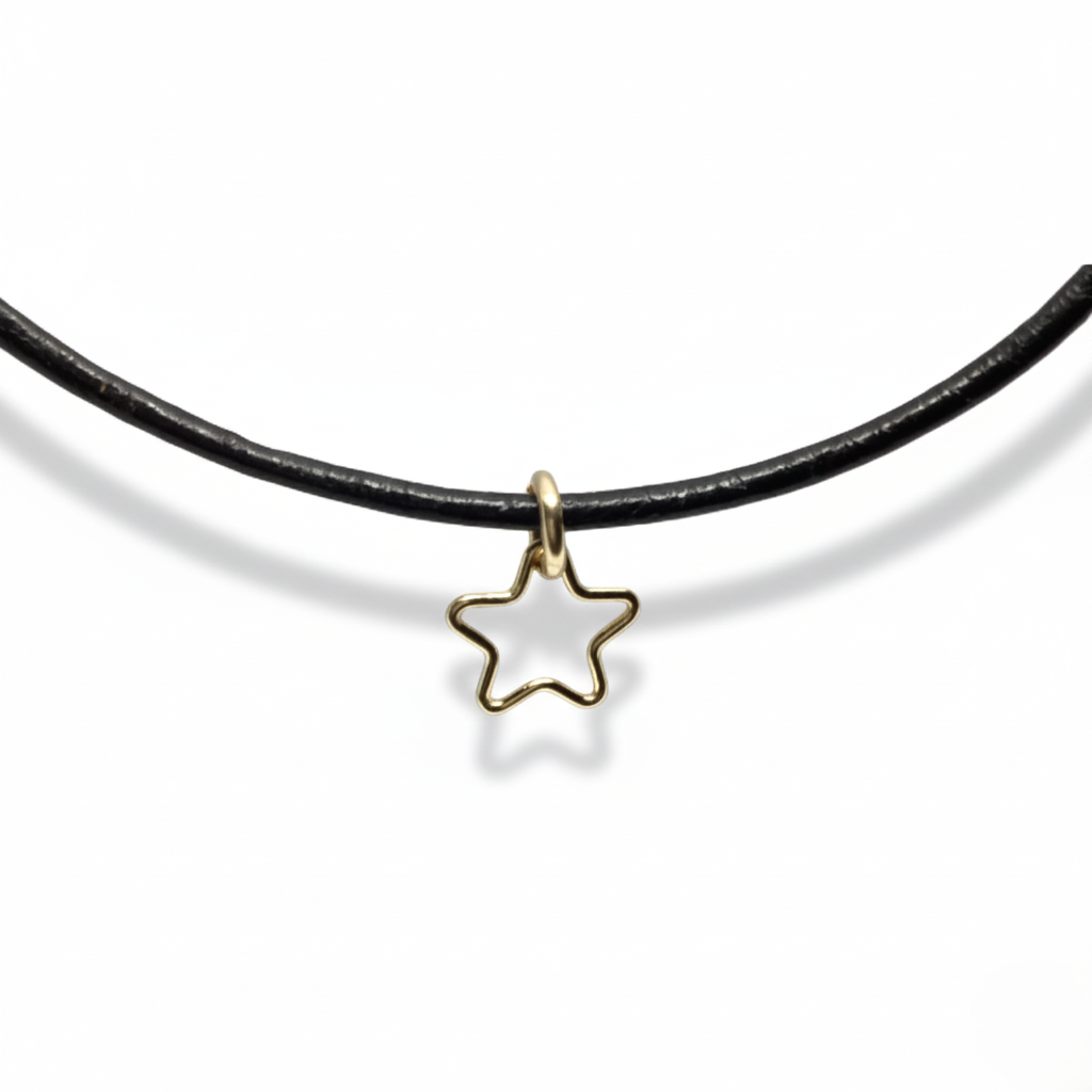 Stellar Leather Chocker Necklace