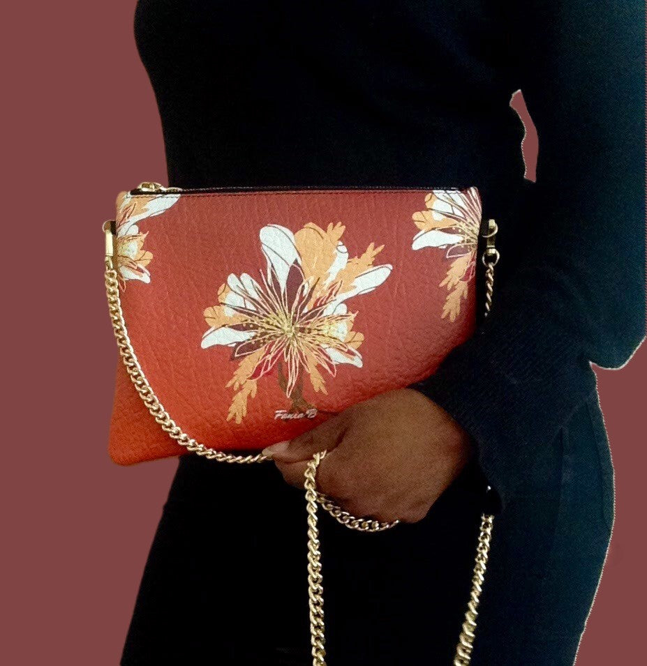 Tropical Art Nouveau Crossbody Pochette
