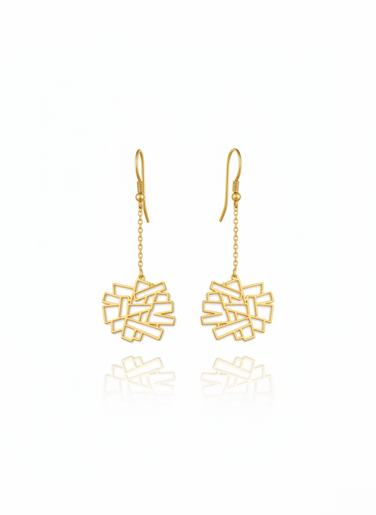 Blue Mirage Door Earrings