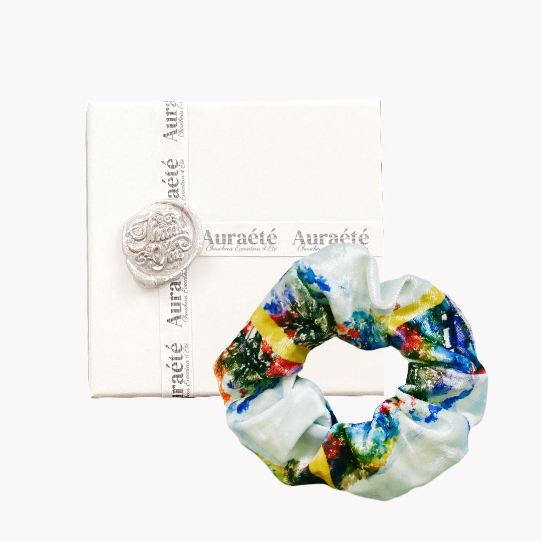 Grecian Land scrunchies by Auraété