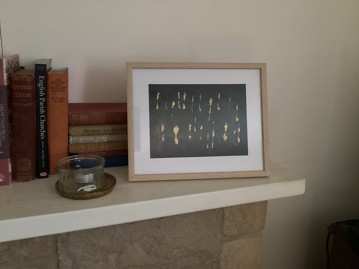 Chute – Original Acrylic on Black Carbon Paper by Fania Bajot