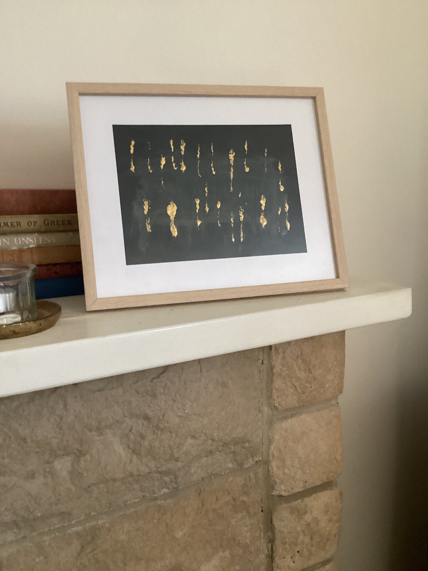 Chute – Original Acrylic on Black Carbon Paper by Fania Bajot