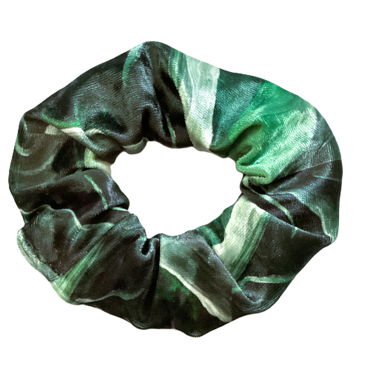 Ireland Emerald velour scrunchies by Auraété