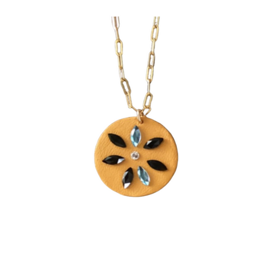 Daisy Whisper Pendant - Mustard